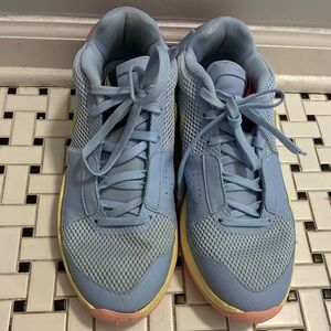 Nike Athletic Shoes - Light Blue and Yellow